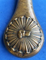 Antique CIVIL WAR ERA HOUND HEAD SNIDER SHOTGUN MUSKET POWDER FLASK - 2 of 9
