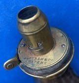 Antique 1860s BARTRAM & Co. POWDER FLASK PHEASANTS & CHICKS - 3 of 9