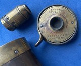 Antique 1860s BARTRAM & Co. POWDER FLASK PHEASANTS & CHICKS - 9 of 9