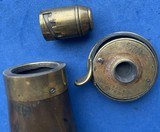 Antique 1860s BARTRAM & Co. POWDER FLASK PHEASANTS & CHICKS - 8 of 9