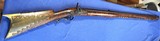 Antique J. MAGILL PERCUSSION FLINTLOCK KENTUCKY RIFLE FULL TIGER STRIPE STOCK - 1 of 20