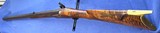 Antique J. MAGILL PERCUSSION FLINTLOCK KENTUCKY RIFLE FULL TIGER STRIPE STOCK - 13 of 20