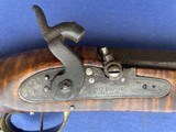 Antique J. MAGILL PERCUSSION FLINTLOCK KENTUCKY RIFLE FULL TIGER STRIPE STOCK - 5 of 20