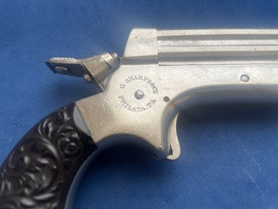 Antique 1870sSHARPS 1A .22 PEPPERBOX DERRINGER FULL NICKLE EXC. - Image 2 of 17
