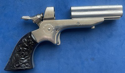 Antique 1870sSHARPS 1A .22 PEPPERBOX DERRINGER FULL NICKLE EXC. - Image 4 of 17