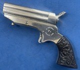 Antique 1870sSHARPS 1A .22 PEPPERBOX DERRINGER FULL NICKLE EXC. - 6 of 17