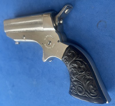 Antique 1870sSHARPS 1A .22 PEPPERBOX DERRINGER FULL NICKLE EXC. - Image 7 of 17