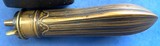 Antique ORIGINAL FLUTED DESIGN POCKET or CASED PISTOL POWDER FLASK 5 1/2" - 3 of 5