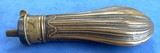 Antique ORIGINAL FLUTED DESIGN POCKET or CASED PISTOL POWDER FLASK 5 1/2" - 4 of 5