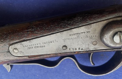 Antique GALLAGER CIVIL WAR CARBINE WITH 5 CARTRIDGES CSA - Image 9 of 19