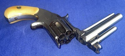 Antique SMITH & WESSON .32 RF 1 1/2 SECOND MODEL REVOLVER FACTORY IVORY GRIPS - Image 13 of 17