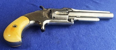 Antique SMITH & WESSON .32 RF 1 1/2 SECOND MODEL REVOLVER FACTORY IVORY GRIPS - Image 16 of 17