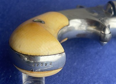 Antique SMITH & WESSON .32 RF 1 1/2 SECOND MODEL REVOLVER FACTORY IVORY GRIPS - Image 17 of 17