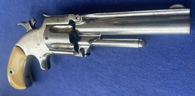 Antique SMITH & WESSON .32 RF 1 1/2 SECOND MODEL REVOLVER FACTORY IVORY GRIPS - Image 7 of 17