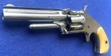 Antique SMITH & WESSON .32 RF 1 1/2 SECOND MODEL REVOLVER FACTORY IVORY GRIPS - Image 4 of 17