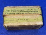 Antique BLACK POWDER AMMO UMC .25 STEVENS LONG 2 PART BOX - 3 of 7