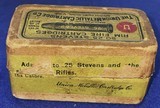 Antique BLACK POWDER AMMO UMC .25 STEVENS LONG 2 PART BOX - 5 of 7