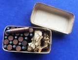 Antique BLACK POWDER AMMO UMC .25 STEVENS LONG 2 PART BOX - 7 of 7
