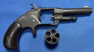Antique OTIS SMITH PATENT 1873 .32 RF REVOLVER TO RESTORE or DISPLAY - Image 2 of 14