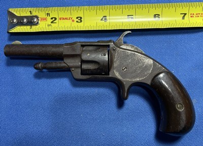Antique OTIS SMITH PATENT 1873 .32 RF REVOLVER TO RESTORE or DISPLAY
