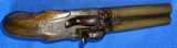 Antique DOUBLE BRASS BARREL SxS PERCUSSION PISTOL - Image 3 of 7