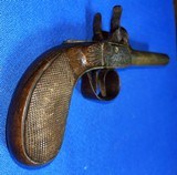 Antique DOUBLE BRASS BARREL SxS PERCUSSION PISTOL - Image 6 of 7