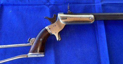 Antique STEVENS No. 34 HUNTER'S PET POCKET RIFLE & STOCK .38 RF - Image 19 of 20