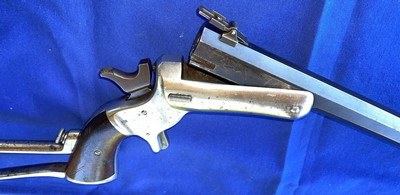 Antique STEVENS No. 34 HUNTER'S PET POCKET RIFLE & STOCK .38 RF - Image 11 of 20