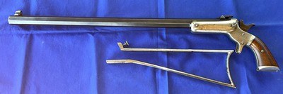 Antique STEVENS No. 34 HUNTER'S PET POCKET RIFLE & STOCK .38 RF - Image 12 of 20