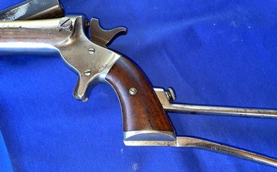 Antique STEVENS No. 34 HUNTER'S PET POCKET RIFLE & STOCK .38 RF - Image 10 of 20
