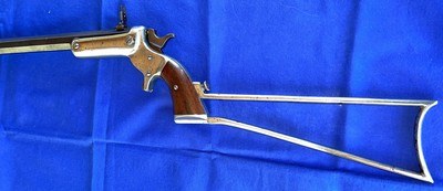Antique STEVENS No. 34 HUNTER'S PET POCKET RIFLE & STOCK .38 RF - Image 7 of 20