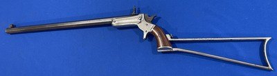 Antique STEVENS No. 34 HUNTER'S PET POCKET RIFLE & STOCK .38 RF - Image 1 of 20