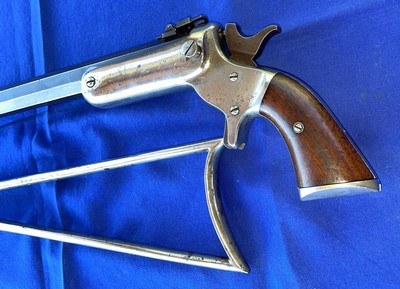 Antique STEVENS No. 34 HUNTER'S PET POCKET RIFLE & STOCK .38 RF - Image 20 of 20