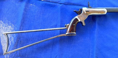 Antique STEVENS No. 34 HUNTER'S PET POCKET RIFLE & STOCK .38 RF - Image 18 of 20