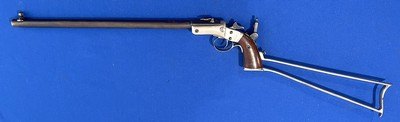 Vintage .25 STEVENS POCKET RIFLE No. 40 NEW MODEL WITH STOCK & TANG SIGHT - Image 9 of 18