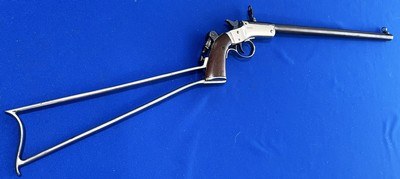 Vintage .25 STEVENS POCKET RIFLE No. 40 NEW MODEL WITH STOCK & TANG SIGHT - Image 4 of 18