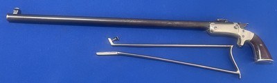 Antique STEVENS SECOND MODEL POCKET RIFLE & MATCHING STOCK .22 RF - Image 13 of 13