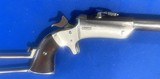 Antique STEVENS SECOND MODEL POCKET RIFLE & MATCHING STOCK .22 RF - Image 9 of 13