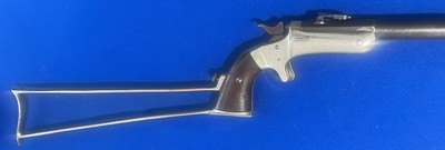 Antique STEVENS SECOND MODEL POCKET RIFLE & MATCHING STOCK .22 RF - Image 5 of 13
