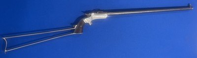 Antique STEVENS SECOND MODEL POCKET RIFLE & MATCHING STOCK .22 RF - Image 1 of 13
