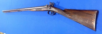 Antique CIVIL WAR ERA PERCUSSION DOUBLE SxS 10 Ga. SHOTGUN - Image 1 of 20
