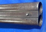 Antique CIVIL WAR ERA PERCUSSION DOUBLE SxS 10 Ga. SHOTGUN - Image 16 of 20