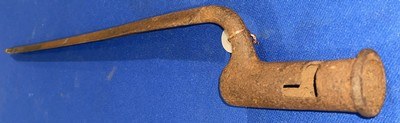 Antique BRITISH REVOLUTIONARY WAR SOCKET FUSIL BAYONET #312 - Image 5 of 5