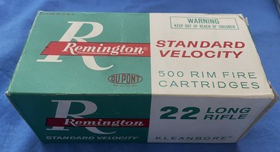 Vintage .22 LR AMMO FULL BRICK REMINGTON 500 RNDS. STANDARD VELOCITY - Image 1 of 4