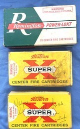 Vintage AMMO 3 BOXES WINCHESTER .243 WESTERN & REMINGTON 54 RNDS. - Image 2 of 7