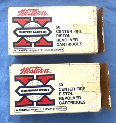 Vintage MATCH AMMO .38 S&W WESTERN 2 BOXES 100 ROUNDS - Image 2 of 6