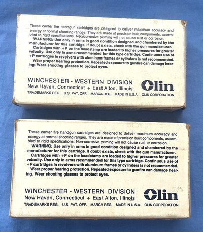 Vintage MATCH AMMO .38 S&W WESTERN 2 BOXES 100 ROUNDS - Image 4 of 6