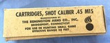Vintage AMMO REMINGTON .45 SHOT MILITARY - Image 2 of 3