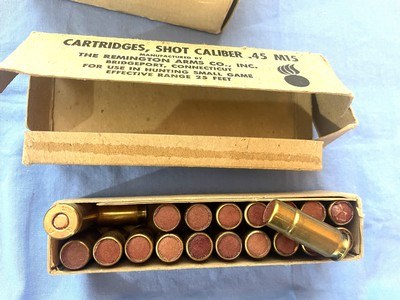 Vintage AMMO REMINGTON .45 SHOT MILITARY - Image 3 of 3