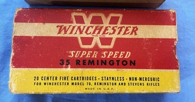 Vintage AMMO .35 REMINGTON 2 BOXES WINCHESTER & REMINGTON - Image 3 of 6